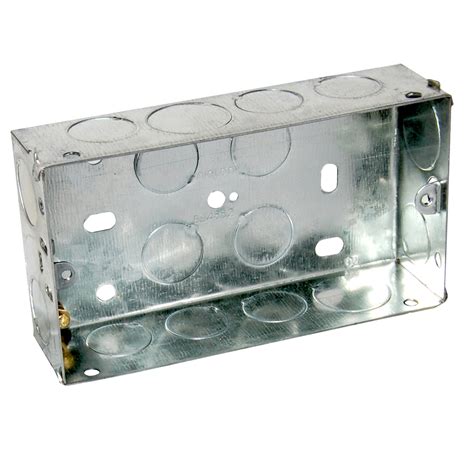 metal light socket box|metal back boxes for sockets.